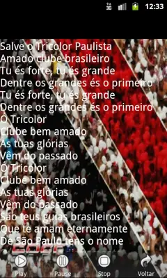 São Paulo Músicas Torcida android App screenshot 2